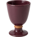 Ympxj Low Stem Ceramic Water Goblet 10 oz Plum Clay Band - Product view