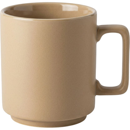 Ympxj Square Handle Ceramic Water Cup 15 oz Oat - Product view