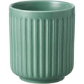 Ympxj Vertical Fluted Handleless Ceramic Water Cup 13 oz Sea Glass - Product view